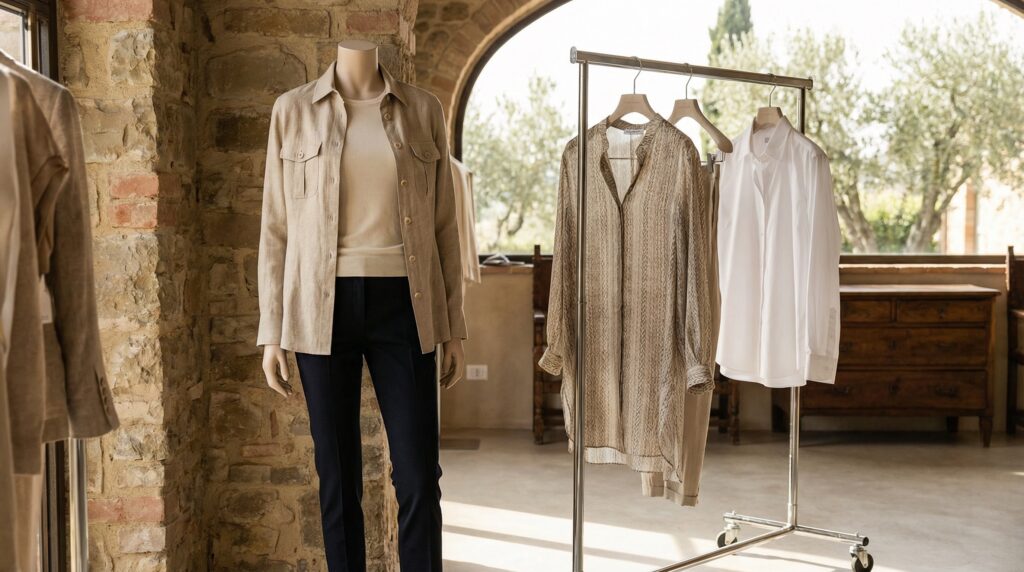 Made in Italy womenswear light layers for SS26 with overshirt, tunic and long shirt styling